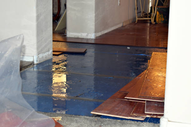 Professional Burst Pipe Cleanup technician working in Round Lake, NY